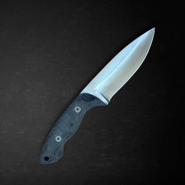 Snake River CUstom Knife - High Carbon Steel & Carbon Fiber Handle