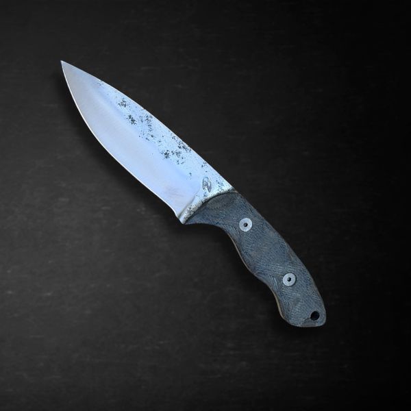 Snake River CUstom Knife - High Carbon Steel & Carbon Fiber Handle