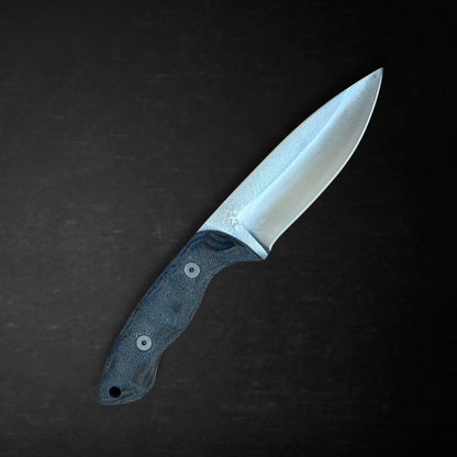 Snake River CUstom Knife - High Carbon Steel & Carbon Fiber Handle